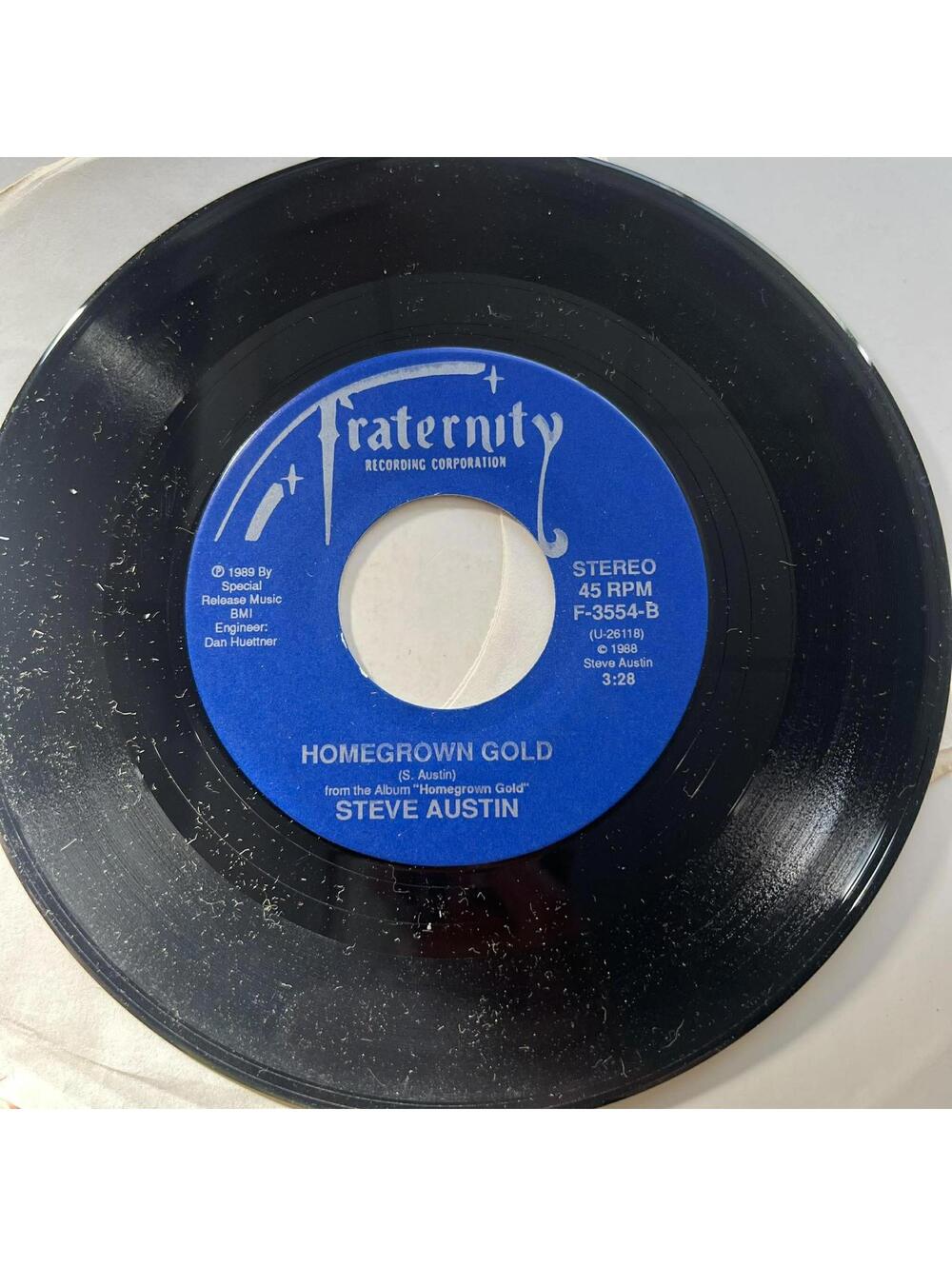 Steve Austin – Queen Of The Radio/Homegrown Gold 45rpm Vinyl Record VG+ R5